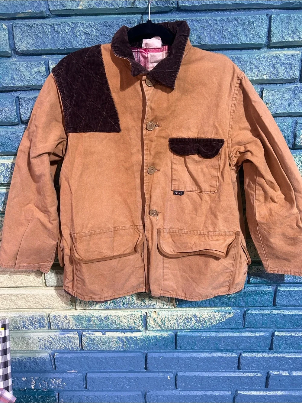 Vintage Red Head Jacket Mens Medium  Tan Duck Canvas Hunting